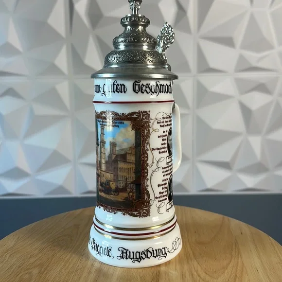 VTG Rastal Porcelain and Pewter Beer Stein Collectable from Germany Zinn - Picture 1 of 7
